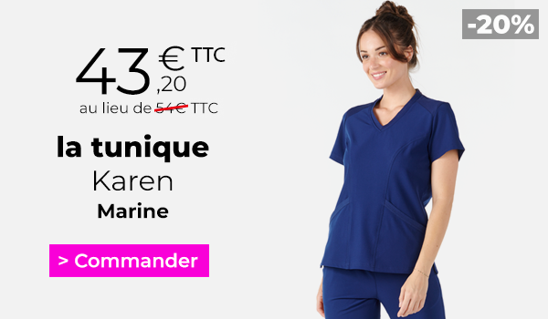 Blouse medicale femme marine